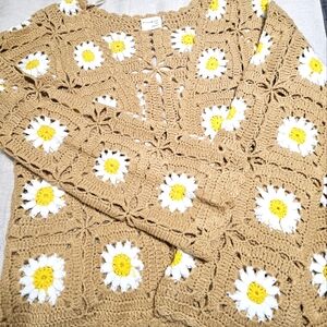 Dreamers By Debut Granny Square Cardigan